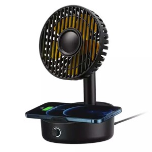 پنکه و شارژر وایرلس باسئوس مدل WXYZ-B01 10W
